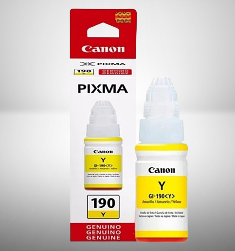 BOTELLA DE TINTA CANON GI-190 Y, YELLOW