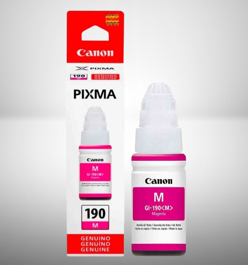 BOTELLA DE TINTA CANON GI-190 M, MAGENTA